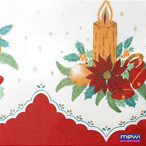 Tnt estampado 1,40m 40g natal vela com sino - mewi (rl-25mts)