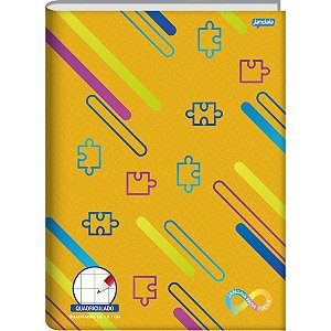 Caderno quadriculado univers. neuro cd 1x1cm 60f - jandaia (pct.c/05)