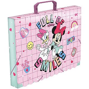 Maleta plastica com alca decor minnie kids 40mm - dac (unidade)