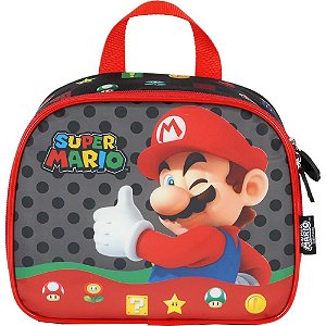 Lancheira termica super mario bros mao/costa pt. - luxcel (unidade)