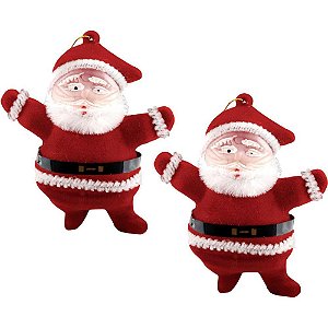 Artigo para decoracao natal enfeite noel tradicional 7,5cm - yangzi (pct.c/02)