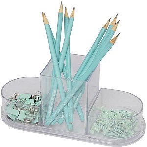 Acessorio para mesa organizador triple cristal 4 p - polibras (kit)