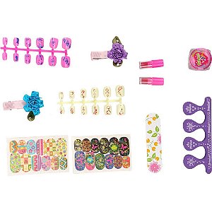 Maquiagem e beleza infantil kit unhas decoradas (s) - homeplay (unidade)
