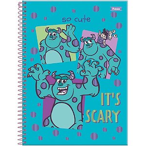 Caderno 01x1 capa dura monstros s. a. 80f - foroni (pct.c/04)