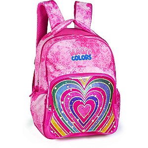Mochila infantil magic color premium (s) - kit (unidade)