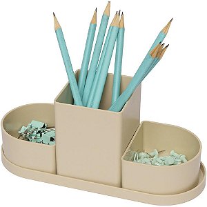 Acessorio para mesa organizador triple areia 4 pec - polibras (kit)