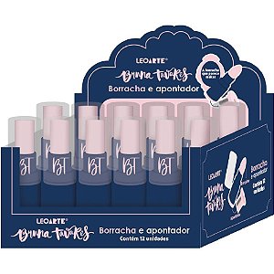 Borracha colorida bruna tavares c/apontador depo - leonora (dp.c/24)