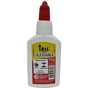 Cola escolar iris branca 40g. - iris (pct.c/06)
