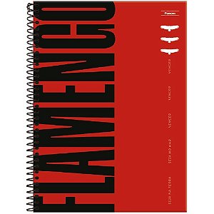 Caderno 10x1 capa dura flamengo fit 160f - foroni (pct.c/04)
