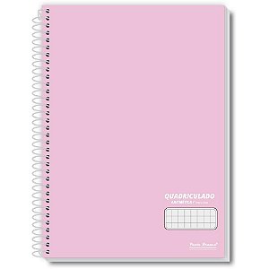 Caderno quadriculado univers. 7x7mm 80f esp office colors cd - pauta branca (pct.c/05)