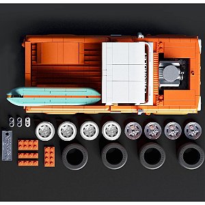 Hot wheels brick shop chevy pickup 62 1:16 858pcs - mattel (unidade)