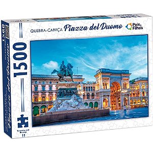 Quebra-cabeca cartonado piazza del duomo 1500 pecas - pais e filhos (unidade)