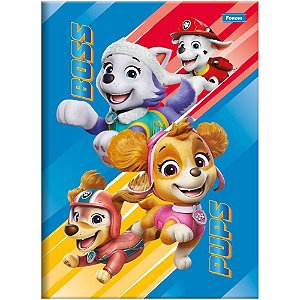 Caderno brochura 1/4 capa dura patrulha canina 80f - foroni (pct.c/05)