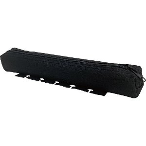 Estojo simples para caderno de disco preto - kit (unidade)