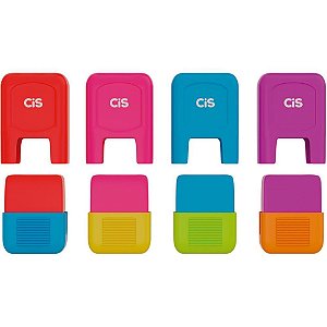 Borracha colorida cis club c/case cores sortidas - sertic (dp.c/20)