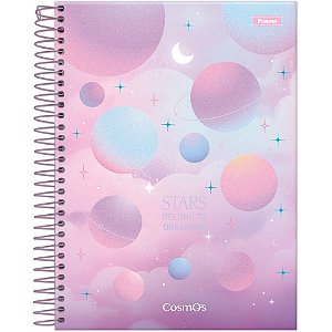 Caderno 01x1 cp.dura colegial cosmos 80fls - foroni (pct.c/04)