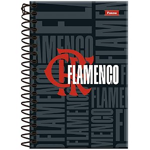 Caderneta espiral capa dura flamengo 80fls - foroni (pct.c/04)