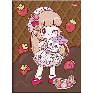 Caderno brochurao capa dura doll 80fls - foroni (pct.c/05)