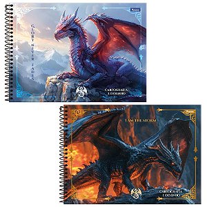 Caderno desenho univ capa dura drakos 80fls. - foroni (pct.c/05)