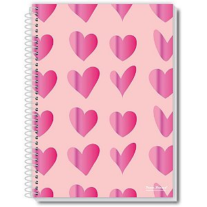 Caderno 20x1 capa dura amo 320fls. - pauta branca (pct.c/02)