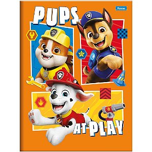 Caderno brochurao capa dura patrulha canina 48f - foroni (pct.c/05)