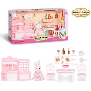 Casinha de boneca forest babys cozinha encantada - pp import (unidade)