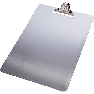 Prancheta aluminio oficio c/prendedor metal - stalo (unidade)