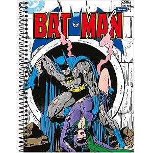 Caderno 01x1 capa dura batman fit 80fls - foroni (pct.c/04)