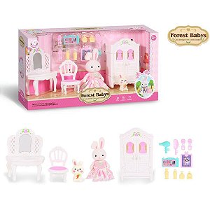 Casinha de boneca forest babys quarto encantado - pp import (unidade)