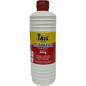 Cola escolar iris branca 500g. - iris (cx.c/12)