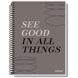 Caderno 10x1 capa dura talk 160fls. - pauta branca (pct.c/02)