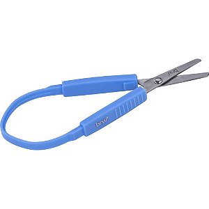 Tesoura escolar vaie volta azul - brw (bl.c/01)