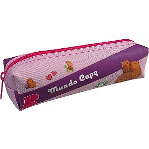 Estojo simples mundo capy p/40 lapis - acp (unidade)