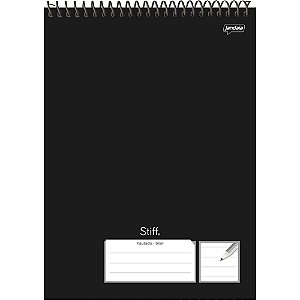 Caderno 01x1 capa dura stiff slim topo canhoto 80f pt - jandaia (pct.c/04)