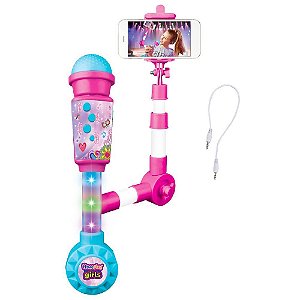Instrumento musical kit influencer microfone+selfi - homeplay (unidade)