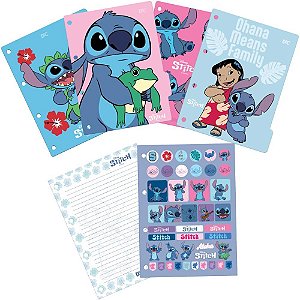 Divisoria fichario plastica stitch univ 48f+div+adesivos - dac (unidade)