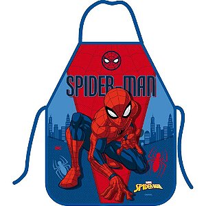 Avental escolar decorado homem aranha pvc 390x490mm - dac (unidade)