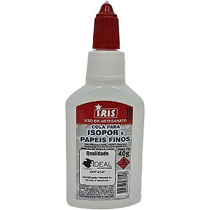Cola para isopor iris 40g. - iris (pct.c/06)