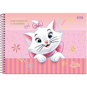 Caderno desenho univ capa dura marie 80fls - foroni (pct.c/05)