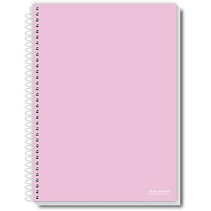 Caderno espiral 1/4 capa dura office colors 80fls. - pauta branca (pct.c/05)