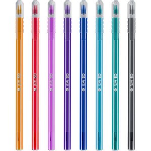 Caneta esferografica cis fest 0.7mm 8 cores (sortido) - sertic (pote-24)