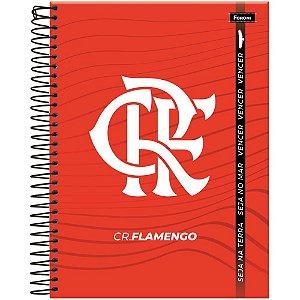 Caderno 01x1 cp.dura colegial flamengo 80fls - foroni (pct.c/04)