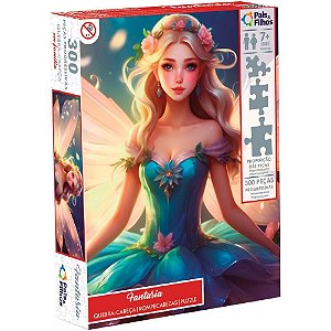 Quebra-cabeca cartonado fantasia 300 pecas - pais e filhos (unidade)