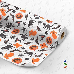 Tnt estampado 1,40m 40g halloween desenhos - supper (rl-25mts)