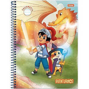 Caderno caligrafia aventurinos 80fls - foroni (pct.c/04)