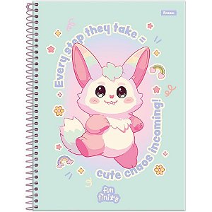Caderno 10x1 capa dura funfinily 160fls - foroni (pct.c/04)