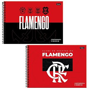 Caderno desenho univ capa dura flamengo 80fls. - foroni (pct.c/05)