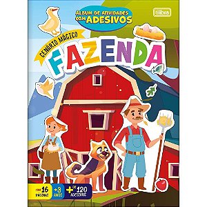 Livro com adesivos cenario magico fazenda 16pgs - tilibra (pct.c/10)