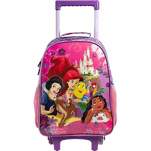 Mochila infantil com rodinha princesas x - xeryus (unidade)