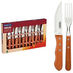Talher jogo p/churrasco dynamic 12pcs - tramontina (unidade)